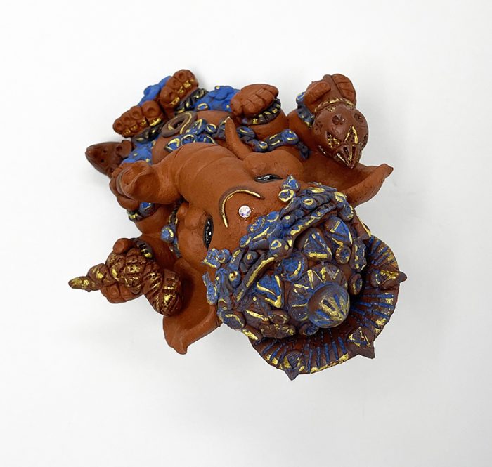 Brigitte Saugstad Ganesha Simple-Glazes-8 ceramic statue, sculpture, idol, figurine, elephant -F