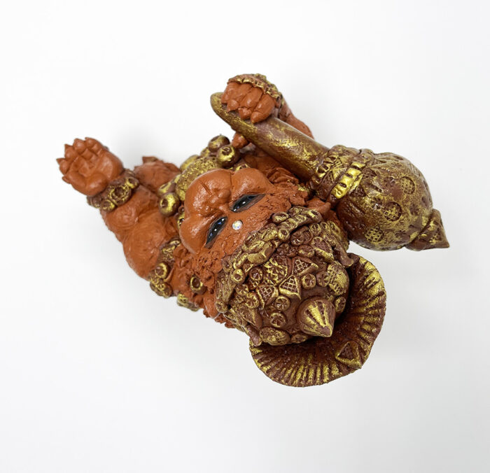 Brigitte Saugstad Hanumana Simple-1, ceramic statue, sculpture, idol, figurine, monkey -F