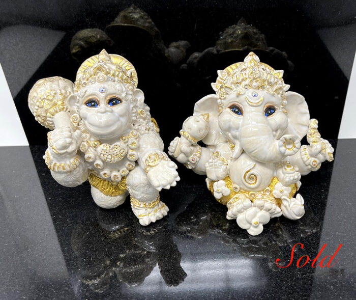 SOLD Brigitte Saugstad Ganesha-Hanuman Royal-3
