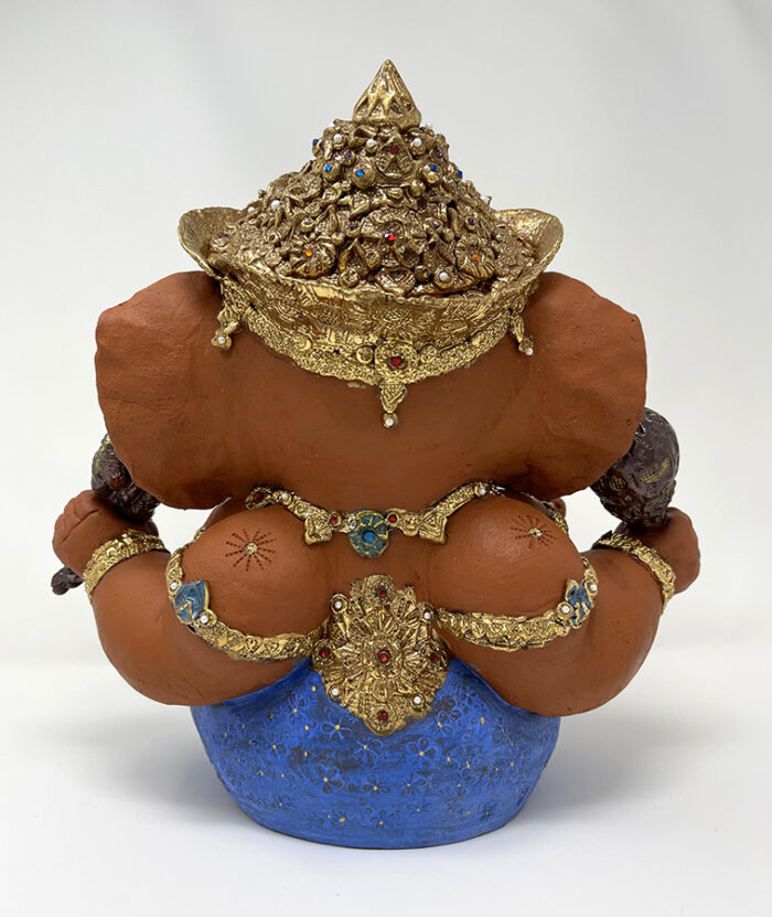 Brigitte Saugstad Ganesha Royal-41, ceramic statue, sculpture, idol, figurine, elephant -D