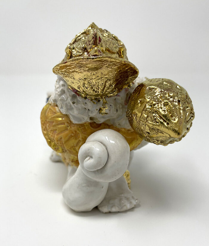 Brigitte Saugstad Hanuman Royal-19, ceramic statue, sculpture, idol, figurine, monkey -C