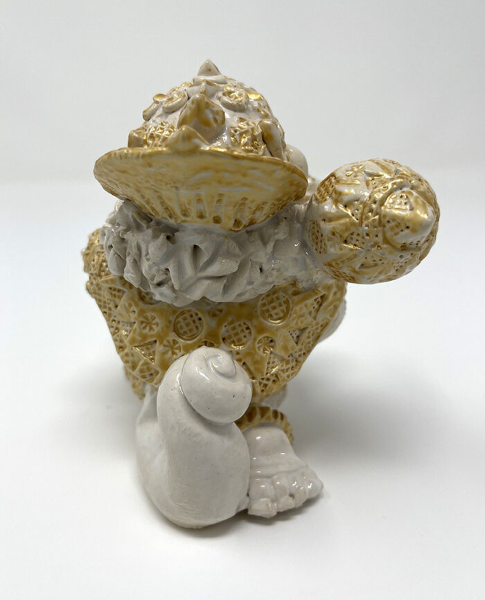 Brigitte Saugstad Hanuman Royal-17, ceramic statue, sculpture, idol, figurine, monkey -D