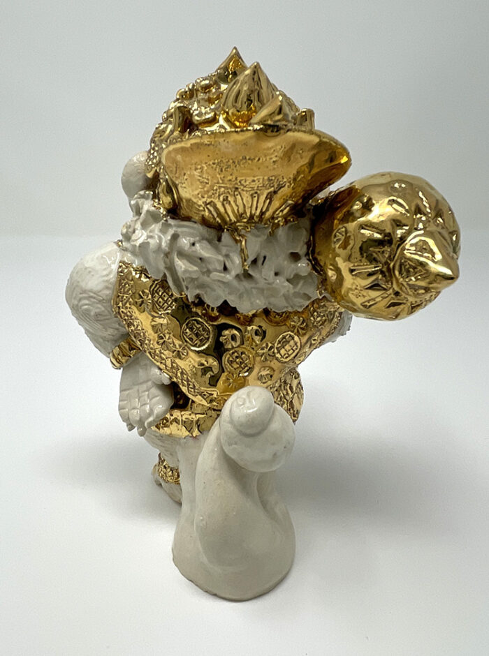 Brigitte Saugstad Hanuman Royal-18, ceramic statue, sculpture, idol, figurine, monkey -D
