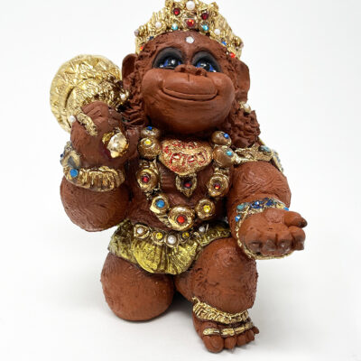 Brigitte Saugstad Hanuman Royal-21. ceramic statue, sculpture, idol, figurine, monkey -B