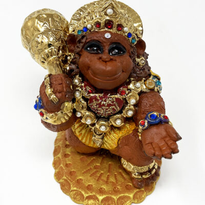 Brigitte Saugstad Hanuman Royal-27, ceramic statue, sculpture, idol, figurine, monkey -A