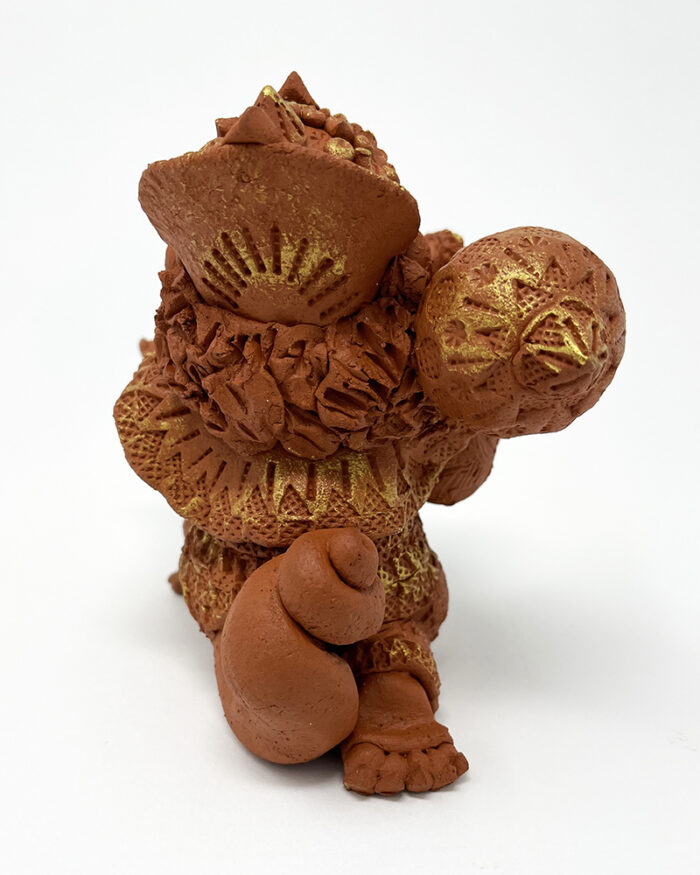Brigitte Saugstad Hanuman Simple-2, ceramic statue, sculpture, idol, figurine, monkey -D