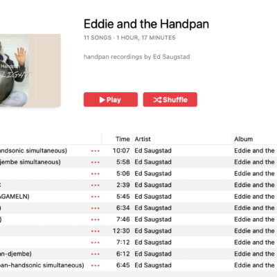 Eddie and the Handpan -tunelist